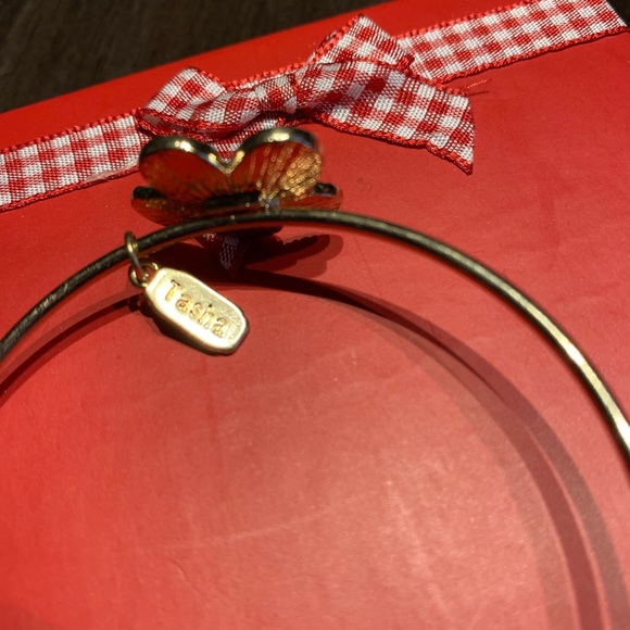 Gold Tone Tasha Floral Bracelet - Picture 8 of 9